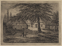 KG 08284
<br/>
Dorpsgezicht met houtzagerij
<br/>
<em>Emaus de Micault, Gerhardus (1798-1863)</em>